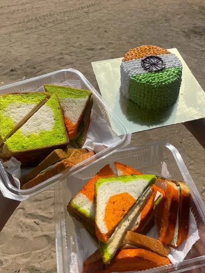 For Republic Day, I made these tri-color pesto and cheese sandwiches to share. It's always a joy to bake for a cause.