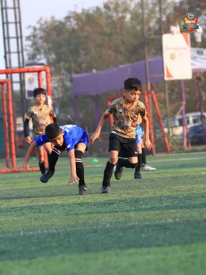 The thrill of the game. Our U9 players in action, showing the energy and passion that led them to victory.