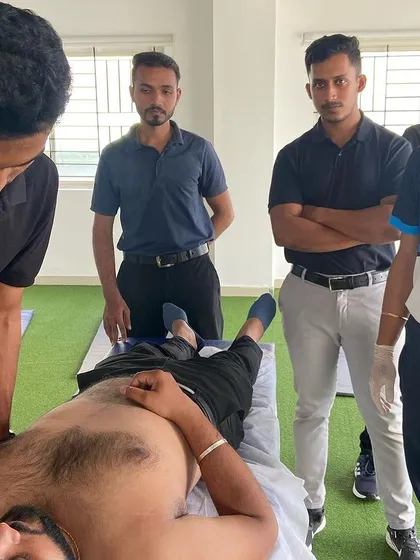 Here, our senior physios are teaching advanced manual therapy for the shoulder. This collaborative learning ensures consistent, high-quality care for all our patients across all our clinics.