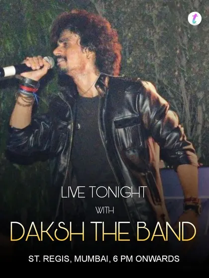 This poster announces our live performance at the St. Regis in Mumbai, a top venue for exclusive private parties and weddings. We provide the perfect soundtrack for sophisticated events.