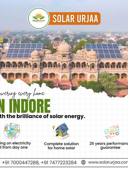 **Powering every home in Indore with the brilliance of solar energy.** I am committed to providing complete home solar solutions with a 25-year performance guarantee, helping you save from day one.