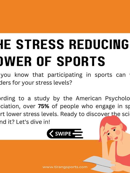 Feeling stressed? Sports can be a powerful remedy. Studies show that over 75% of people who engage in sports report lower stress levels. Let's dive into the science behind it.