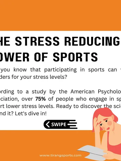 Highlighting the stress-reducing power of sports. We are committed to promoting a culture of wellness through active participation.
