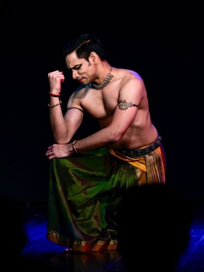 A photo from the premiere of 'Bhakti Sringara' in Mumbai. This composition explores the delicate intersection of devotion and love, a theme that is central to many classical pieces.
