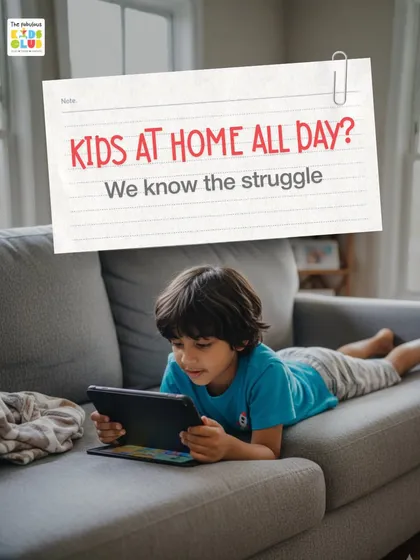 Kids at home all day? We know the struggle. Our club offers a much-needed break from screen time and provides a stimulating environment for your child.