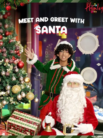 The festive season is in full swing with Santa and his elf waving hello! Our play area is transformed into a Christmas wonderland, perfect for making holiday memories.