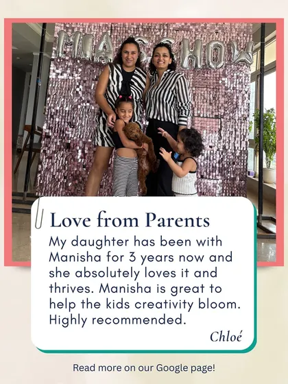 Nothing makes us happier than hearing from the parents in our community. This note from Chloe, whose daughter has been with us for three years, captures the essence of what we strive for: helping every child's creativity bloom in a thriving, supportive environment.