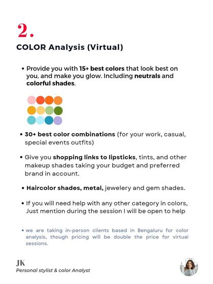 Jaya Kumari - Color Analysis My Services & Press Features photo 3