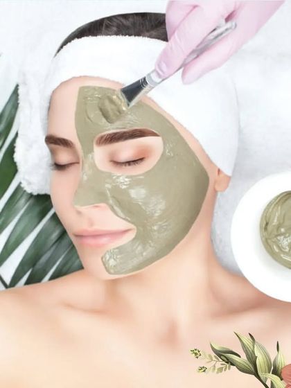 A visual clue for one of our skincare trivia questions. This image shows a relaxing facial mask application, a key part of a monthly routine for skin renewal.