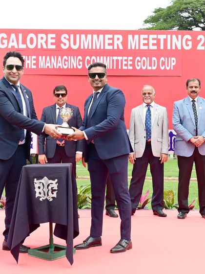 The Managing Committee Gold Cup presentation.