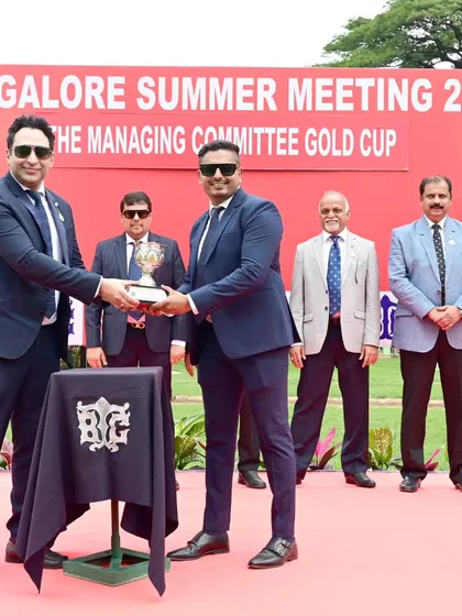 The Managing Committee Gold Cup presentation.