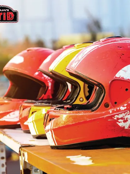 Safety is our top priority. We provide a range of well-maintained helmets for all our drivers, ensuring you are protected while you focus on the race.