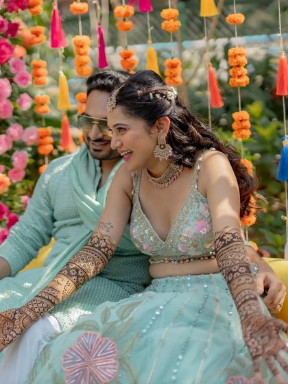 Vibrant Haldi & Mehendi Functions photo 60