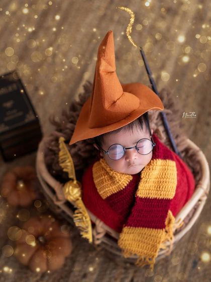 Another magical shot from our Harry Potter newborn session.