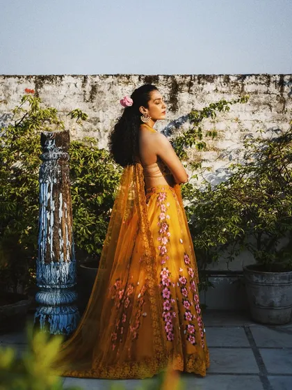 Capturing the elegance of Indian wear against a rustic backdrop. This fashion portrait for Baavli plays with natural light and the soft textures of the lehenga. It’s about creating a timeless image that feels both classic and fresh, celebrating our rich design heritage.