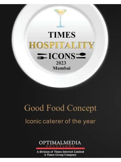 Ending the year on a great note! We are so proud to be named 'Iconic Caterer of the Year' by Times Hospitality Icons.