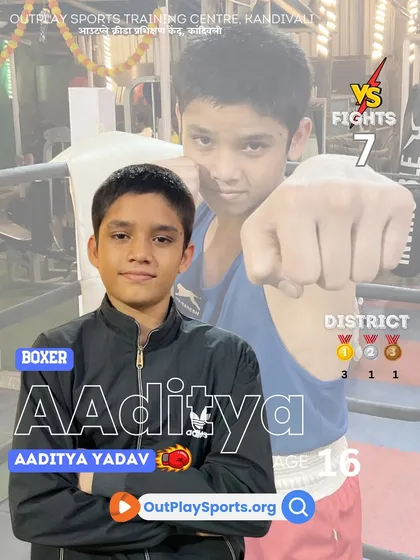 Aaditya Yadav, a 16-year-old with 3 district golds. He shows great skill, discipline, and a hunger to improve with every match.