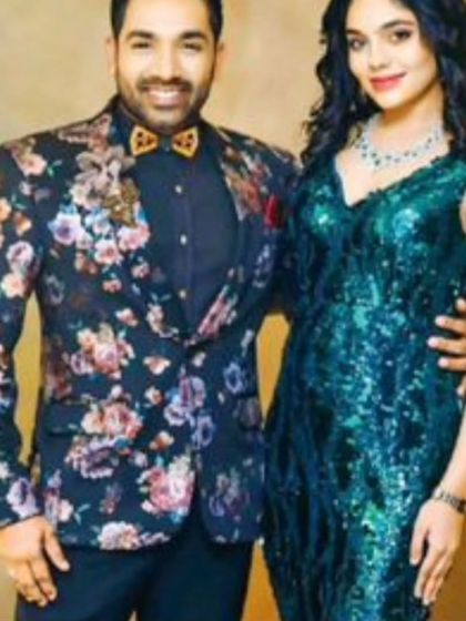 It was a pleasure to see my emerald green sequin gown featured in Ceylon Today magazine. The draped beading on the shoulders adds a unique and elegant touch.