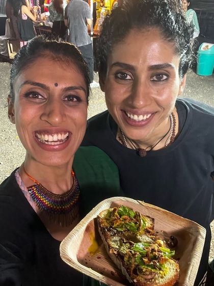 A delicious and satisfying sourdough toastie from one of our pop-up events. I use wholesome toppings and our signature oil-free preparation methods to create a comforting meal that's also great for your gut health.