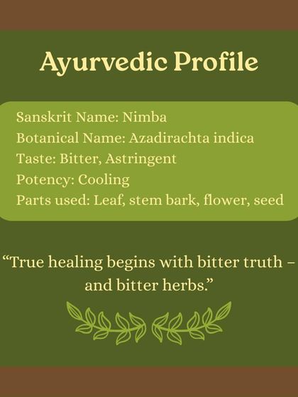 Learn about the powerful Neem tree, which grows all around the ashram. We teach you its many uses, from making a paste for skin inflammation to chewing leaves for detoxification.