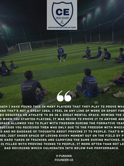The mental aspect is key. I teach my players to rewind to when they started playing for the sheer love of it, without the pressure of proving themselves. Carrying that freedom and joy onto the field is what leads to the best performances.