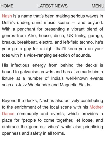 Another excerpt from the Mixmag article, talking about my background and the Mother Dance community.
