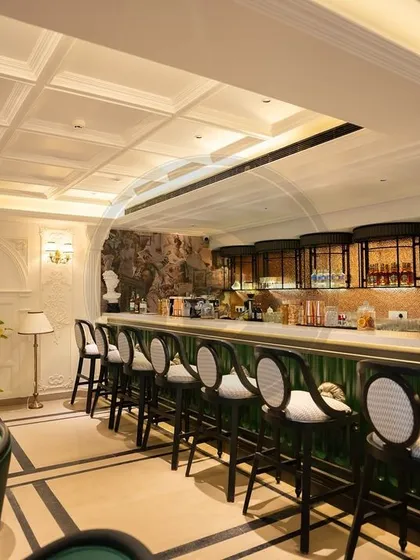 The bar area at Begeterre required seating that was both stylish and comfortable for longer stays. We designed these elegant bar stools with backrests to match the restaurant's classic European theme.