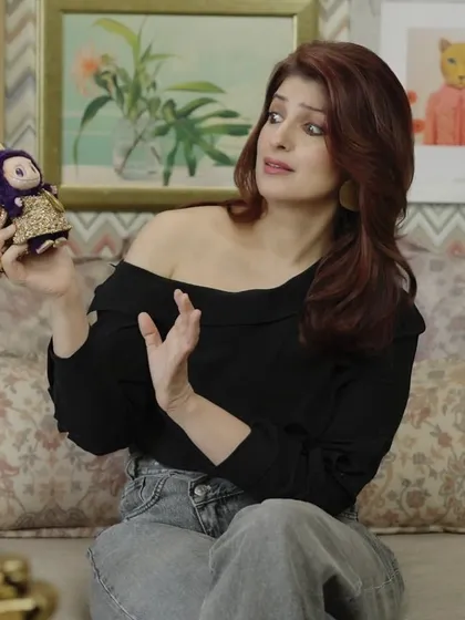 We were delighted to create this elegant setting for Twinkle Khanna. The space is layered with character, featuring a bold Missoni wallpaper that sets an artistic tone, softened by sophisticated fabrics from Asian Paints and Azco.