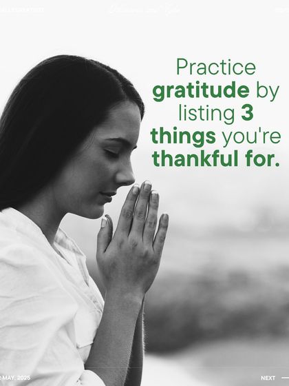 Practicing gratitude is a powerful tool for shifting your mindset. We encourage guests to start their day by listing three things they are thankful for, a simple habit that cultivates positivity.