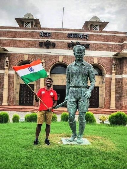 On National Sports Day, I stand with the legend, Major Dhyan Chand. His legacy inspires me to push for greatness in Indian hockey.