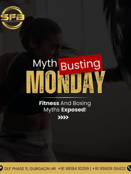 Myth Busting Monday! Let's expose some common fitness and boxing myths. Knowledge is power, and we want you to train with the right information.