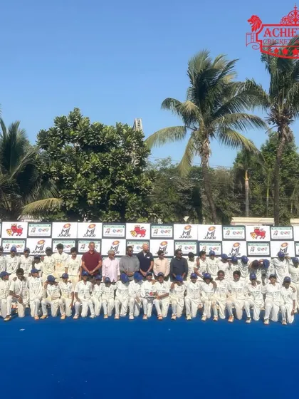 The full squad of the MI Junior U-14 runners-up team posing for a group photo.