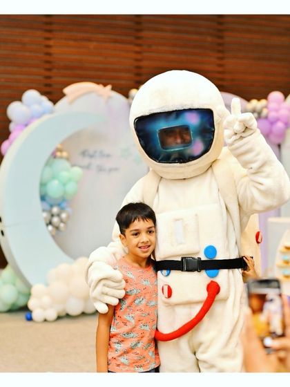A duplicate image of the astronaut mascot, a perfect addition to any space-themed event.