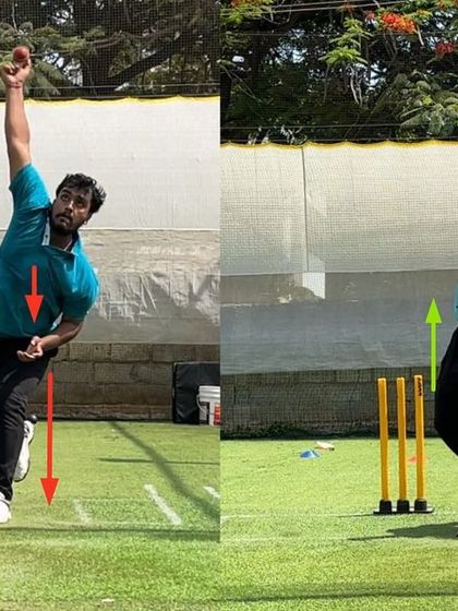 From a collapsed release to a powerful, upright one. This transformation was all about correcting the front leg mechanics to unlock this off-spinner's full potential for spin and control.