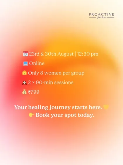 Your healing journey starts here. We offer online support groups in small, intimate settings of only 8 women per group, ensuring everyone is heard.