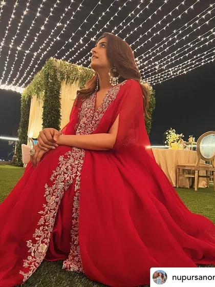 A beautiful Diwali party I decorated for actress Nupur Sanon. The terrace was transformed into a magical space with a canopy of fairy lights.