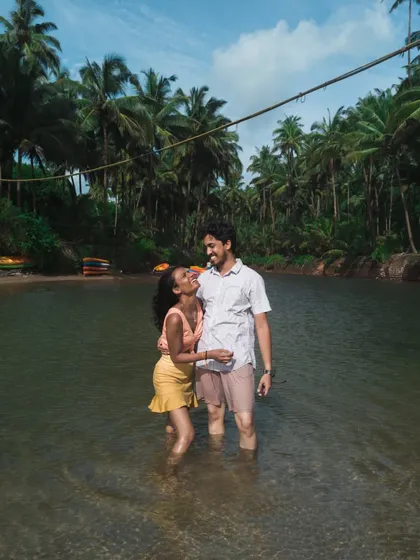 A candid moment from a couple's trip in Goa. My goal for romantic getaways is to capture the genuine connection between two people in a beautiful setting. It’s about creating natural, heartfelt images that feel like a scene from your own movie.