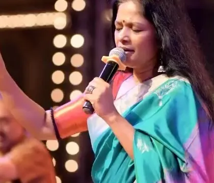 A close-up from the Mysore Palace concert, feeling the emotion of the lyrics. Music is a language that speaks directly to the heart.