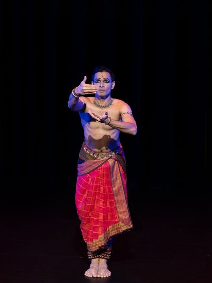 A moment of storytelling from the stage in Toronto, Canada.