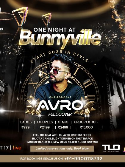 One Night at Bunnyville, my NYE 2025 event at Bunny Bar. I know how to help you start the new year in style.