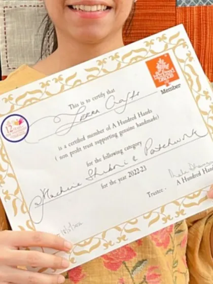 This membership certificate is a badge of honor. It signifies the artistry, effort, and ambition of our creator members, authenticating their work as genuine handmade.