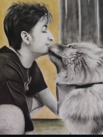 There's nothing like the bond between a person and their pet. I focus on capturing that pure, unconditional love in my hyper-realistic charcoal drawings, creating a keepsake that celebrates your furry family member.