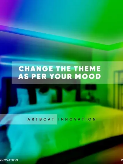 Your home's lighting should match your mood. I design and install ambient RGB systems that let you paint your rooms with light, creating personalized themes for relaxation, work, or entertainment, all controlled from your phone or with your voice.