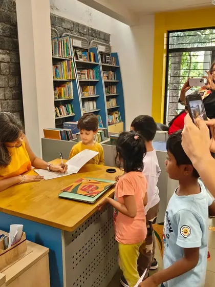 We had a spicy and interactive book launch for 'A Bounty of Chilies' with author Niyatee Sharma and illustrator Vibha Surya. The session was a journey of taste, food, and culture, complete with live drawing and storytelling.