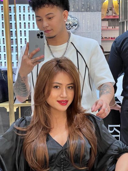 A beautiful haircut on rich brown hair. Sometimes a great cut is all you need to feel refreshed and confident.