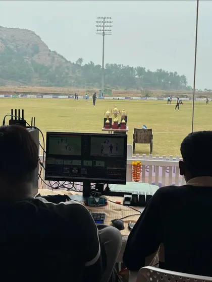 We bring the professional experience to you. This is our live production setup, where we stream matches on YouTube with multiple cameras so parents and friends can watch every ball, no matter where they are.