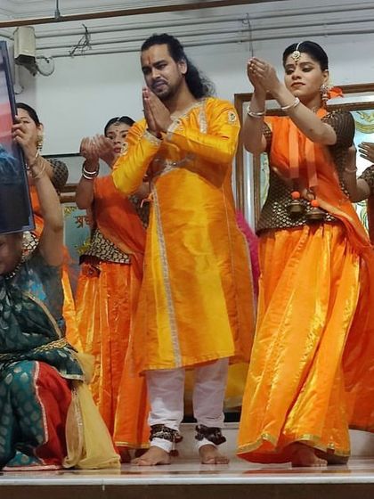Another moment from our performance in Shirdi, with my fellow disciples from Kalashram. We carry the legacy of our guru, Pandit Birju Maharaj ji, in our hearts and in our dance.