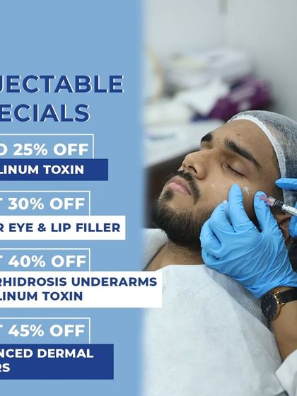 Our injectable specials for October include discounts on Botulinum Toxin, Under Eye & Lip Filler, and Advanced Dermal Fillers to help you look refreshed for the festive season.