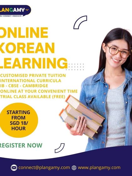 Dive into the world of K-dramas and K-pop by learning Korean. Our online classes offer customized private tuition and are designed to fit your schedule, with a free trial available.