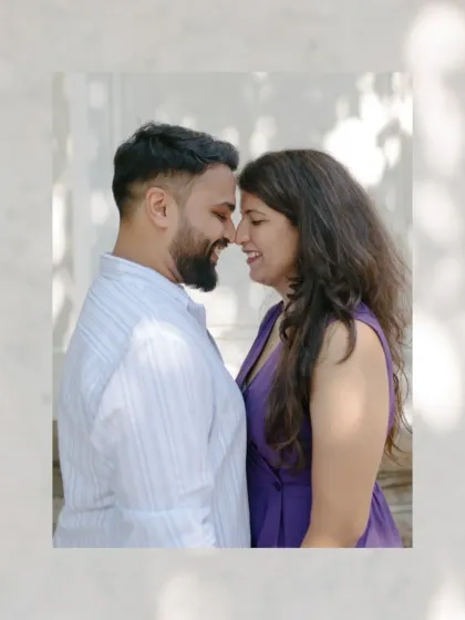 A simple, sweet, and intimate moment. This close-up captures the quiet connection and happiness that I always look for during a couple photoshoot.